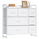 LYNCOHOME 収納 チェスト タンス PU革製 PUレザー 引き出し 多機能 大容量 衣類収納 マルチ収納 転倒防止 低ホルム 3段7杯【幅80×奥行29...