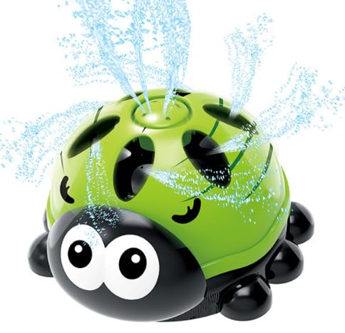 Boono てんとう虫 スプリンクラー 散水 水遊び 芝生 水やり 自動散水機 水撒き機 猫よけ 庭 (グリーン..