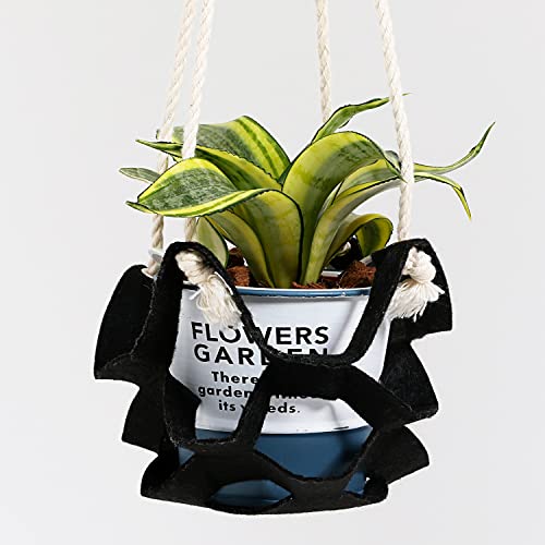 アストロ プラントハンガー ブラック プランターハンガー 植物ハンガーネット 植木鉢 吊り下げ ハンキングバスケット 520-37