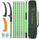 Kokorona 8m 高枝切りノコギリ 手動剪定のこぎり 8段階 軽量高枝切りバサミ 高さ調節の剪定バサミ 耐久性合金鋼剪定鋸 園芸果樹用