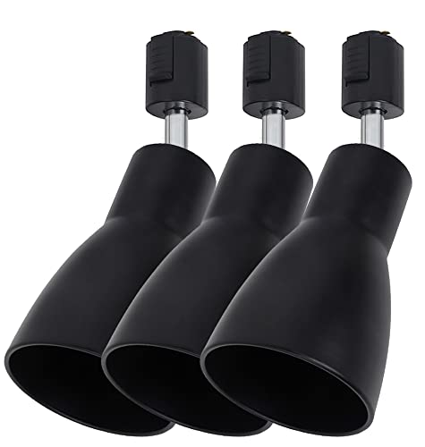 3個セット ダクトレール用 E26 照明器具 ブラック ダクトレール照明 レールライト レール ledライティングバー用スポットライト リビング 廊下 寝室 商...