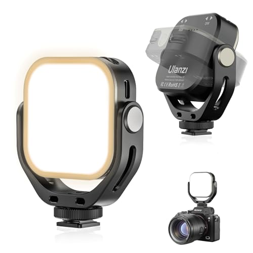 Ulanzi LEDビデオライト 2024版撮影用ライト 360°回転式 2500?-6500?色温度 RGBモード Type-C充電式 2000mAh 小型 無段階調節 超高輝度 明るさ調整 CRI95+ 撮影ライトカメラビデオライト スマホライト