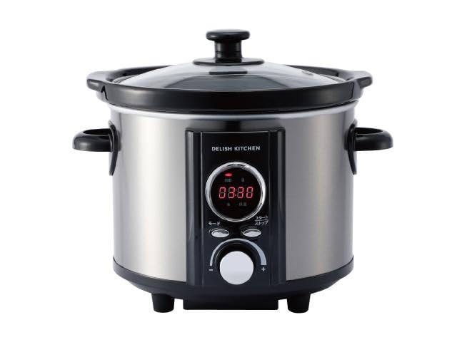 AL COLLE(アルコレ) スロークッカー コトコト煮込みシェフ デリッシュキッチンコラボ ASC-22D 専用レシピ付き 1.7L (シルバー) スロークッ...