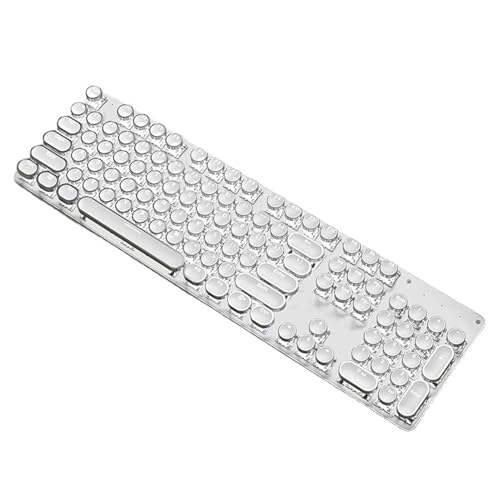 EWEADNメカニカル式ゲーミングキーボード タイプライター風フルキーボード アンチゴースト 防衝突 RGB発光LEDバックライト付き 英語配列 Windows...