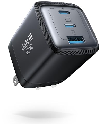 67W 充電器 type-c usb 【安全で超低温 火花なし 世界最小クラス】 折り畳み式 88g超軽量 急速充電器 GaNIII技術 pd 充 電器 iphone 3ポート 三台同時充 電 タイプc 充 電器 PSE認証済み スマホ 出張?旅