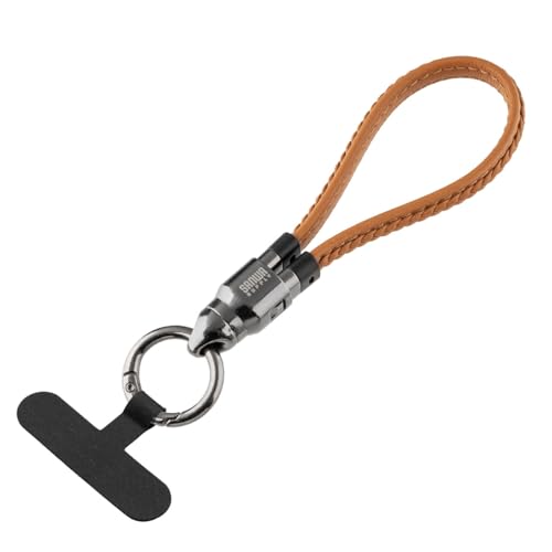 サンワダイレクト USBケーブル USB Type-C ストラップ 急速充電 PD240W対応 22cm ブラウン 500-USB097BR