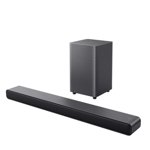 TCL サウンドバー Soundbar S55H 2.1ch ワイヤレスサブウーファー付き オールインワン スピーカー Dolby Atmos DTS Virtual:X Bluetooth 5.3 HDMI eARC 2.0 USB OTA subwoofer