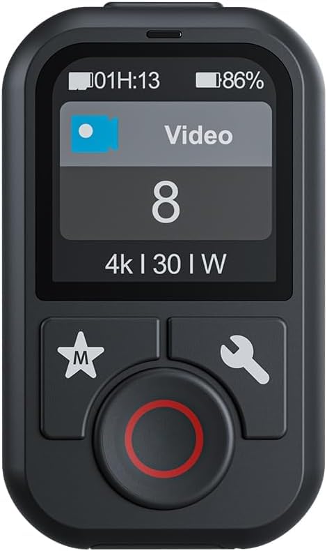 AFAITH 最新型GoPro Hero12/11/10/Hero 9/ Hero 8/ Max スマートリモート スマートリモコン WIFI 軽量 磁気充電ポート リストバンド付属 GoPro Hero 12/11/10/Hero 9/Hero 8/Maxに適用