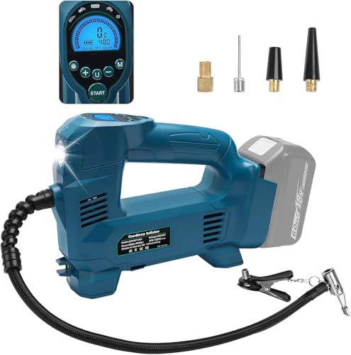 Waitley ウェイトレイエアコンプレッサー 空気入れ 電動空気入れ 自動車用 160PSI 1034kpa マキタ互換 ..