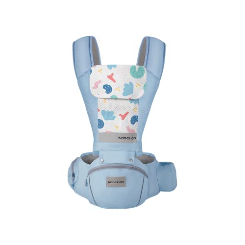 Lukaedy 多機能抱っこ紐 12way ベビーキャリア ヒップシート ウエストキャリー分離可 新生児から3歳まで 通気性 3D低反発座面