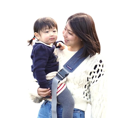 日本製 DAKKOLT(ダッコルト)ユニティ デニム 正規品 超軽量160g 清潔 片手 セカンド抱っこ紐 簡単 誰でも 安心 抱っこベルト1歳〜4歳 軽量 コ...