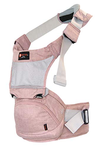 napnap（ナップナップ） ヒップシート 折りたたみ 20kg シングルショルダー 抱っこ おんぶ 暑さ対策 熱中症対策 通気性 ベビーキャリー Tran（トラン） (クラシックピンク)