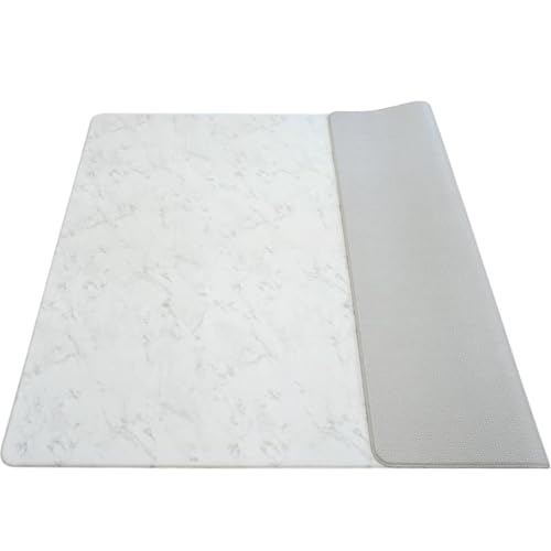 GU MODE プレイマット 抗菌 ベビープレイマット もちもち シームレス リバーシブル PVCマット 床暖房対応 厚手 1.1cm 両面使用 防音 赤ちゃん 手入れ簡単マット 防水 防音 大判おしゃれ (マーブ