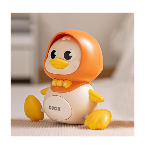 Popgaga 赤ちゃん おもちゃ アヒル親 ママ1羽 0歳 動くおもちゃ 早期知育玩具 ベビーおもちゃ ハイハイ期おもちゃ 男の子 女の子 音楽 ライト付き ...