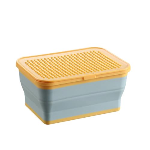 MaT store レゴ 収納 レゴケース 収納ボックス おもちゃ箱 折りたたみ式 収納ケース おもちゃ収納 (グレー)