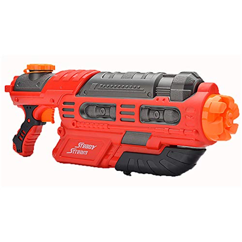 [タイムスリップ]タイムスリップ 水鉄砲 氷の入る水鉄砲 超強力飛距離 ウォーターガン 家遊び 最強 水遊び プール 外遊び (レッド)