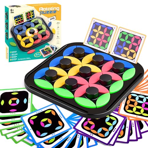 akinashi おもちゃ 知育玩具 脳トレ 4段階180問 ピースを移動し目標配置を完成するゲーム ボケ防止 ボードゲーム 観察力 思考力 パズル