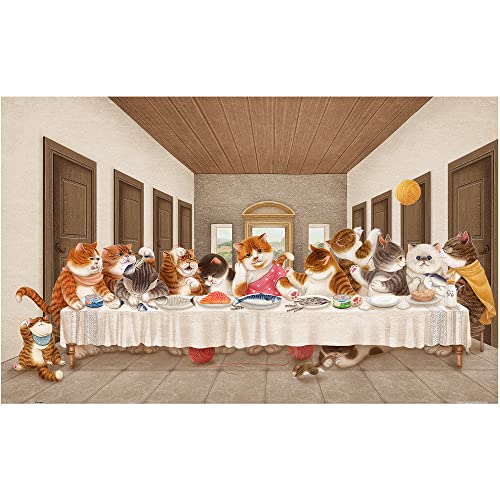 ピントー(Pintoo) 1000ピース プラ製ジグソーパズル【Nyangsongi_ニャンコの晩餐】(38X59cm)大人向け難しい 破片なし カチっとハマる...