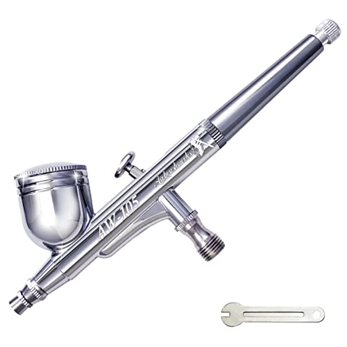 【エアブラシワークス】エアブラシAW-105 ハンドピース 口径0.5mm ダブルアクション エアーブラシ (AW-105 口径0.5mm)