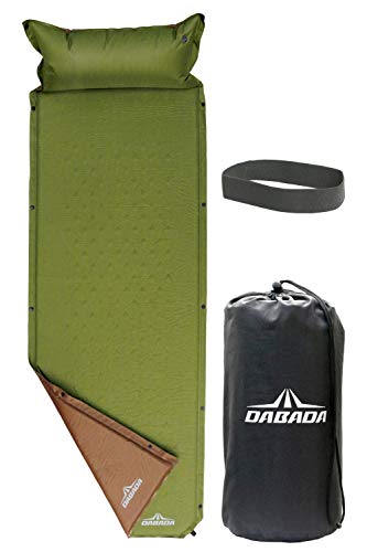 DABADA（ダバダ）キャンピングマット キャンプマット エアーマット エアピロー付 自動膨張式 アウトド..