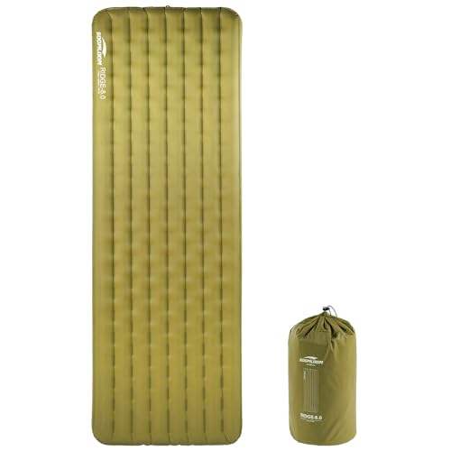 SoomloomキャンプエアーマットRIDGE8.0高R値断熱極寒耐寒空気入れポンプバッグ付きコンパクト軽量730G..