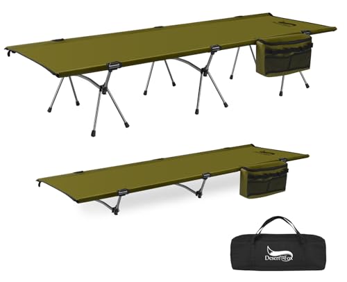 【日本企業】コット キャンプ 2way 軽量 150KG高耐荷重 クーラーボックス付き 折りたたみ 小物収納 ハ..