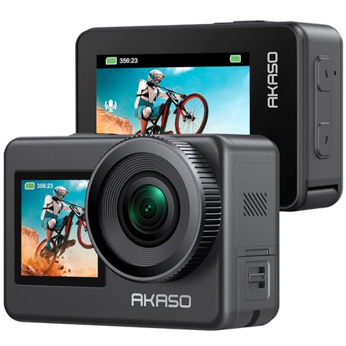 AKASO Brave7 󥫥4K60fps 20MP IPX8ܵɿ10M 楫 6֤ 浡ǽ ޥб ...