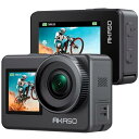 AKASO Brave7 アクションカメラ4K60fps 20MP IPX8本機防水10M 水中カメラ 6軸手ぶれ補正 音声制御機能 外部マイク対応 アクション...