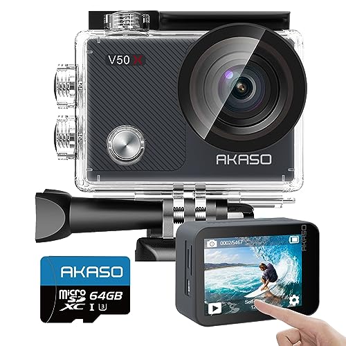 AKASO 󥫥 V50X4K30fps 20MP 64GB microSD꡼դ 6֤ 4X WiFiб ...