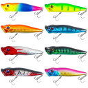 ポッパー ルアー トップウォーター ルアー フローティング シーバス 青物 ソルト バス釣り 淡水釣り 海釣り 8本8色セット