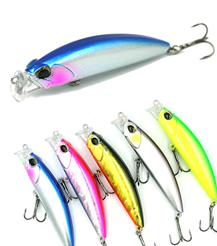 Blue OceanۥХ 륢 եƥ ߥΡ å 80mm 9g5ĥåȡ˥Х˺Ŭ륢å