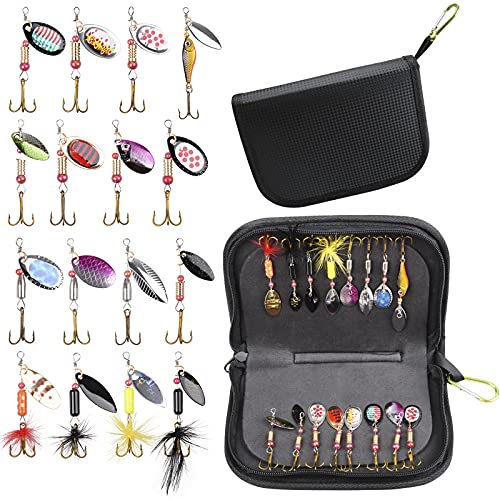 ハードルアー スピナールアー トラウト バス釣り 渓流 管釣り 16個万能ルアーセット 表層から深場 ルア..