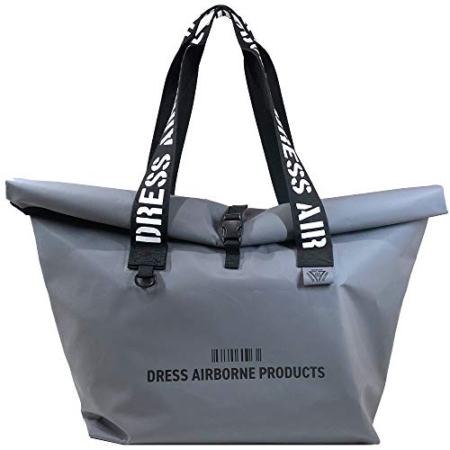 ドレス(DRESS) 防水トートバッグ 65L/GRY 釣り 防災 災害 キャンプ 防水 大型収納 撥水 高機能 ウェーダー 胴長 アウトドア 焚き火台 薪バッグ カバン ビッグバッグ