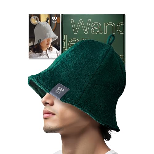 [Wander Forest] サウナハット 【超極厚タオル2重構造】 メンズ アウトドア多機能ヘッドウェア タオル ..