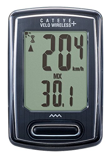キャットアイ(CAT EYE) サイクルコンピュータ VELO WIRELESS+ CC-VT235W ブラック 160-4302 スピードメーター 自転車