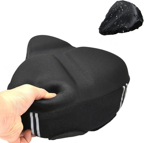 Magi's Gift 自転車 カバー 【2024新開発・5CM 超極厚 大きめ】 クッション 自転車サドルカバー サドルクッション 防水カバー付き 自転車クッ...