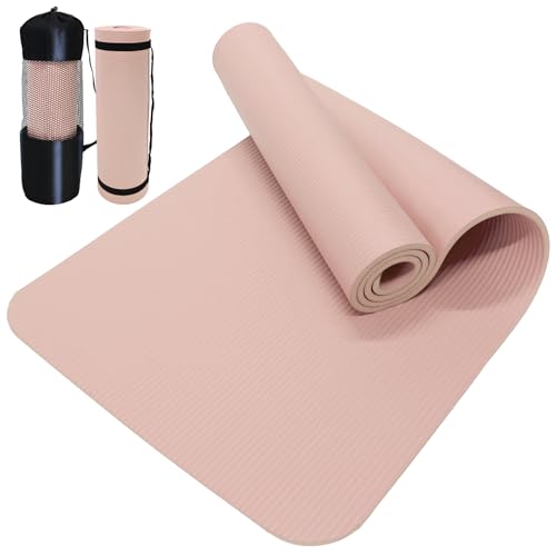 DABADA（ダバダ） ヨガマット 厚さ10mm 収納ケース付き エクササイズマット ストレッチ ピラティス ト..