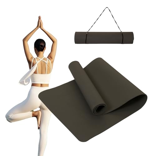 miyabireform ヨガマット 183*61cm 厚み6mm/8mm TPE素材 滑りにくい トレーニングマット ストレッチマ..