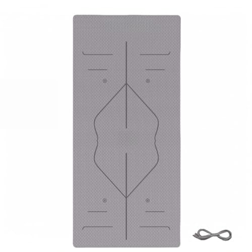 Zomaki ヨガマット トレーニングマット フィットネスマット 導電ライン付き エクササイズマット TPE環..