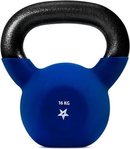 イエスフォーオール(Yes4All) ケトルベル ダークブルー ネオプレン コーティング 錆びない ファンクショナルトレーニング 筋力トレ ノイズリダクション ...
