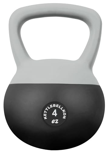 KETTLEBELLKON（ケトルベル魂）EZグリップソフトケトルベル (4kg/グレー)