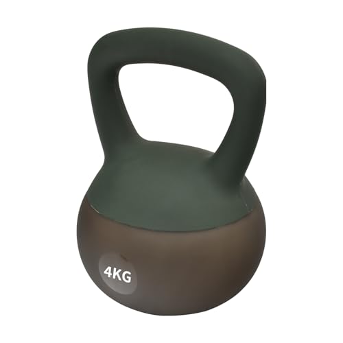 サンパーシー ケトルベル ソフトタイプ 4kg 6kg 8kg 10kg ワイドハンドル トレーニング 柔らかい (グリ..