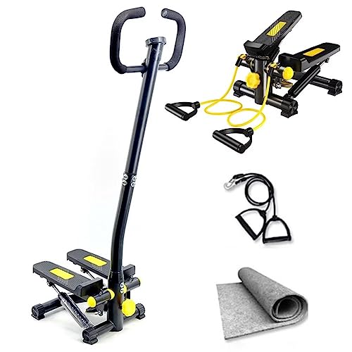 ステッパー 有酸素運動 フィットネスマシン ハンドル＆マット付き デジタルメーター搭載 抵抗調整可能 すてっぱー 踏み台昇降 健康器具 全家族適用 筋トレ ダイエット器具 美尻 美脚 脂肪