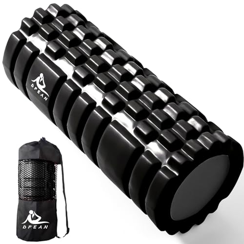 フォームローラー【中実 割れない】DPEAN 筋膜リリース グリッド ソリッドコア 割れない 3種類凹凸の設計 ヨガローラー 自宅トレーニング EVA素材 多色 筋膜ローラー筋肉ほぐし スポーツ フ