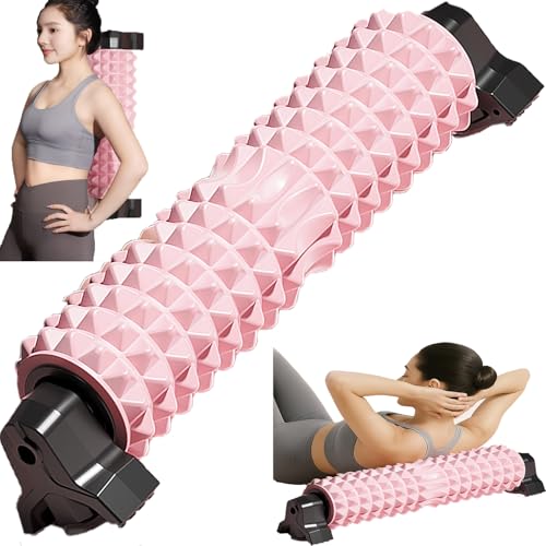 VIBRANTREK [2025新] 59cmロング 、フォームローラー、ヨガポール、筋膜リリース 【特許取得】18個吸盤 取り外し可能 三角スタンド フォームローラー - 壁/窓に固定可能 筋膜リリース 耐荷重200KG