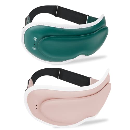 ホットアイマスク【2枚セット】 3段加熱モード 7段振動モード クール 温冷 アイマスク 充電式 コードレス サイズ調整可能 遮光 15分タイマー 薄型 圧迫感なし アイマスク 敬老の日プレゼン