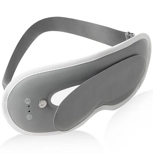 Beemyi【3 in 1新登場】ホットアイマスク ???充電式 コードレス ?加熱モード+?振動モード+クール アイウォーマー サイズ調整可能 遮光 睡眠用ア...