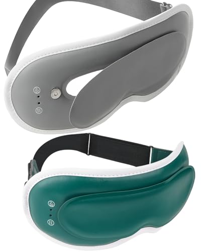 Beemyi【????新登場】ホットアイマスク ???充電式 コードレス ?加熱モード+?振動モード+クール アイウォーマー サイズ調整可能 遮光 睡眠用アイマ...