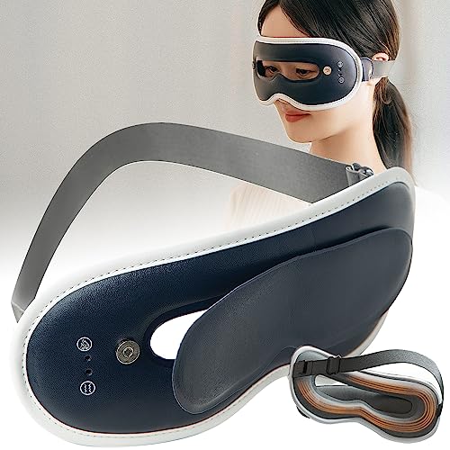 Beemyi【3in1新登場】ホットアイマスク USB充電式 コードレス 3加熱モード+7振動モード+クール アイウォーマー サイズ調整可能 遮光 睡眠用アイマスク 15分タイマー機能 敬老の日プレゼント 誕