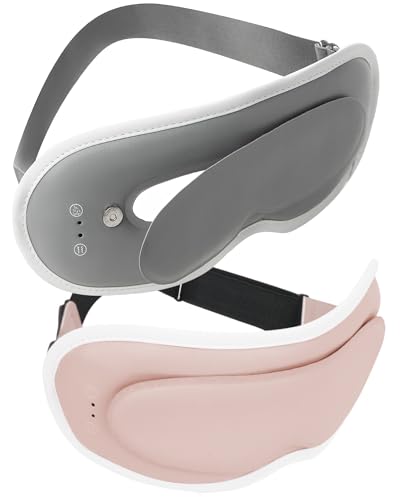 Beemyi【????新登場】ホットアイマスク ???充電式 コードレス ?加熱モード+?振動モード+クール アイウォーマー サイズ調整可能 遮光 睡眠用アイマ...